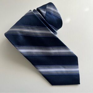 Michael Michael Kors Blue Striped Men’s Silk Necktie